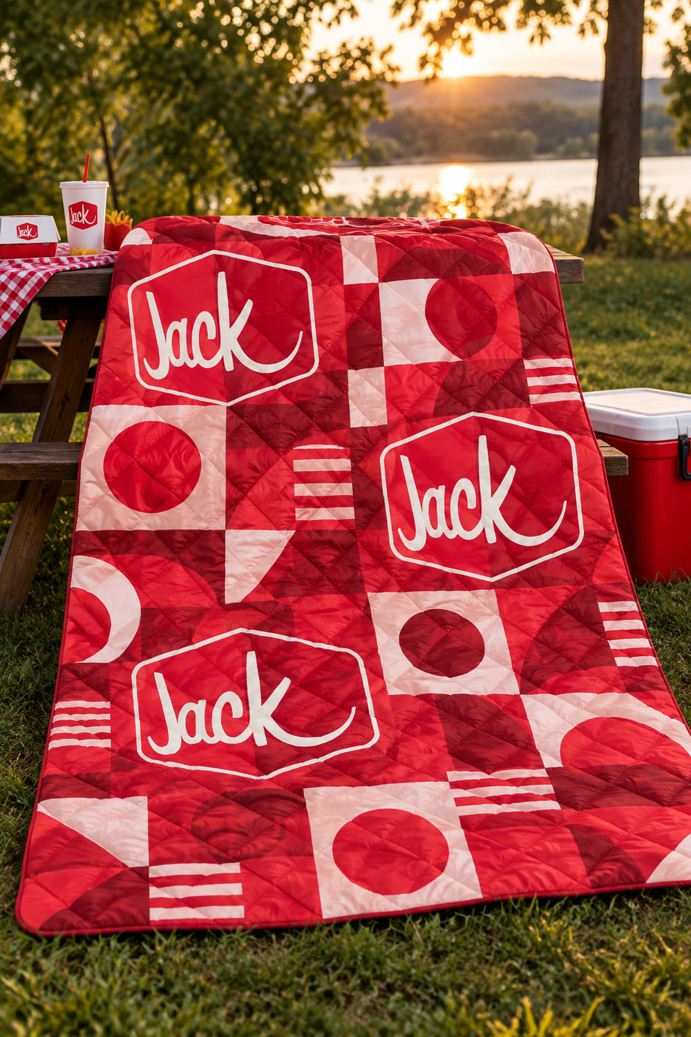 Jack in the box on Blanket
