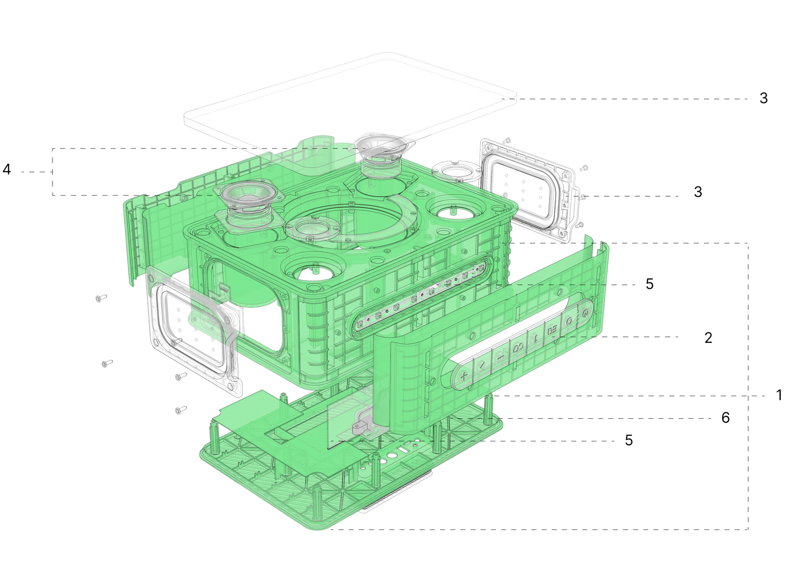 Jouncer TEST build of materials graphic